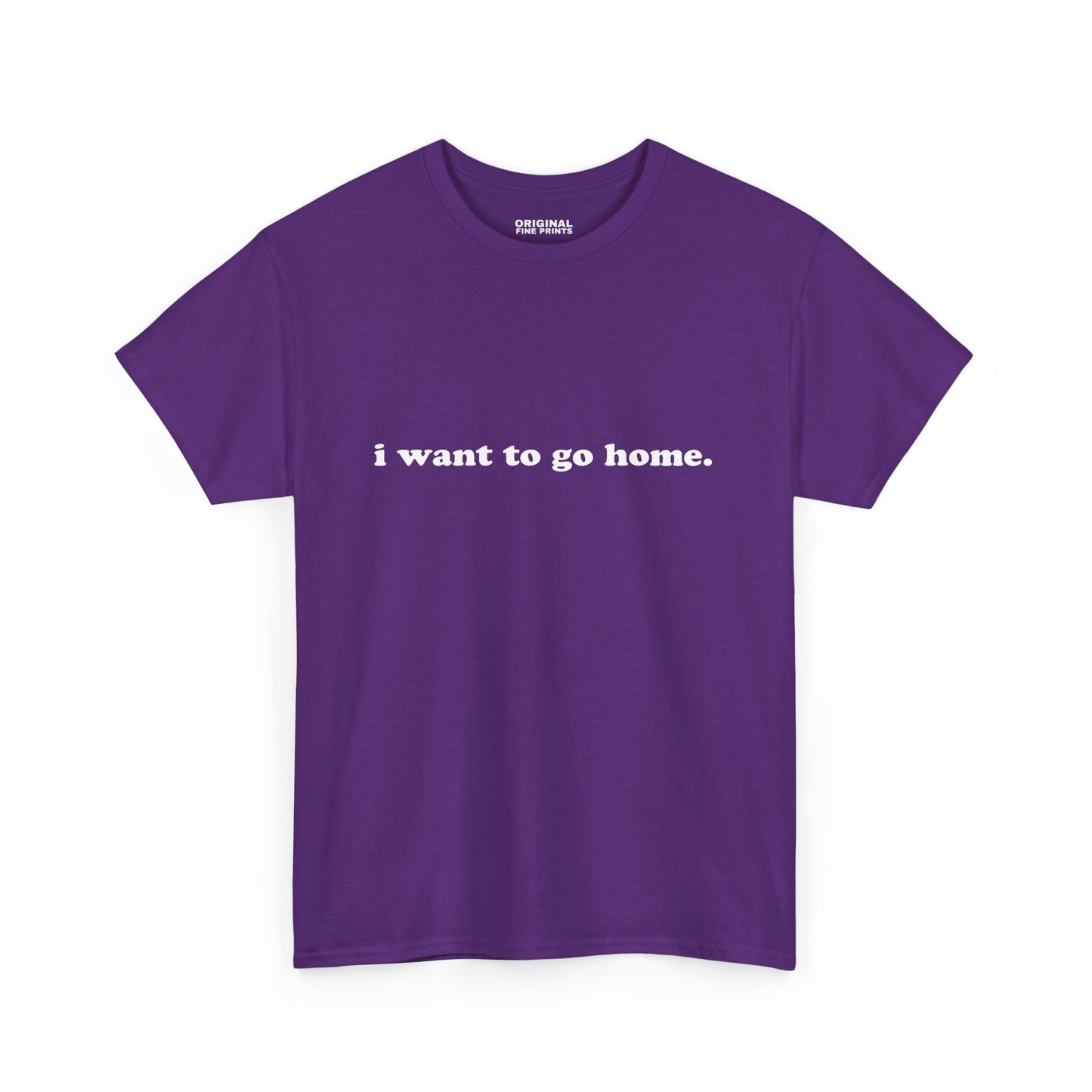 I Want To Go Home Unisex Cotton T-Shirt Gift For Introverts