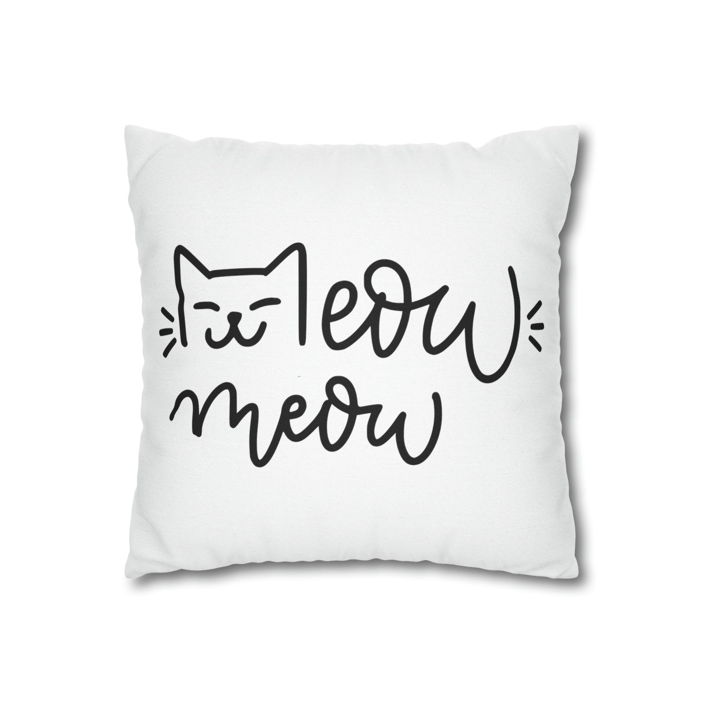 I Meow You Meow Meow Double-sided Polyester Square Pillowcase Gift For Cat Lovers