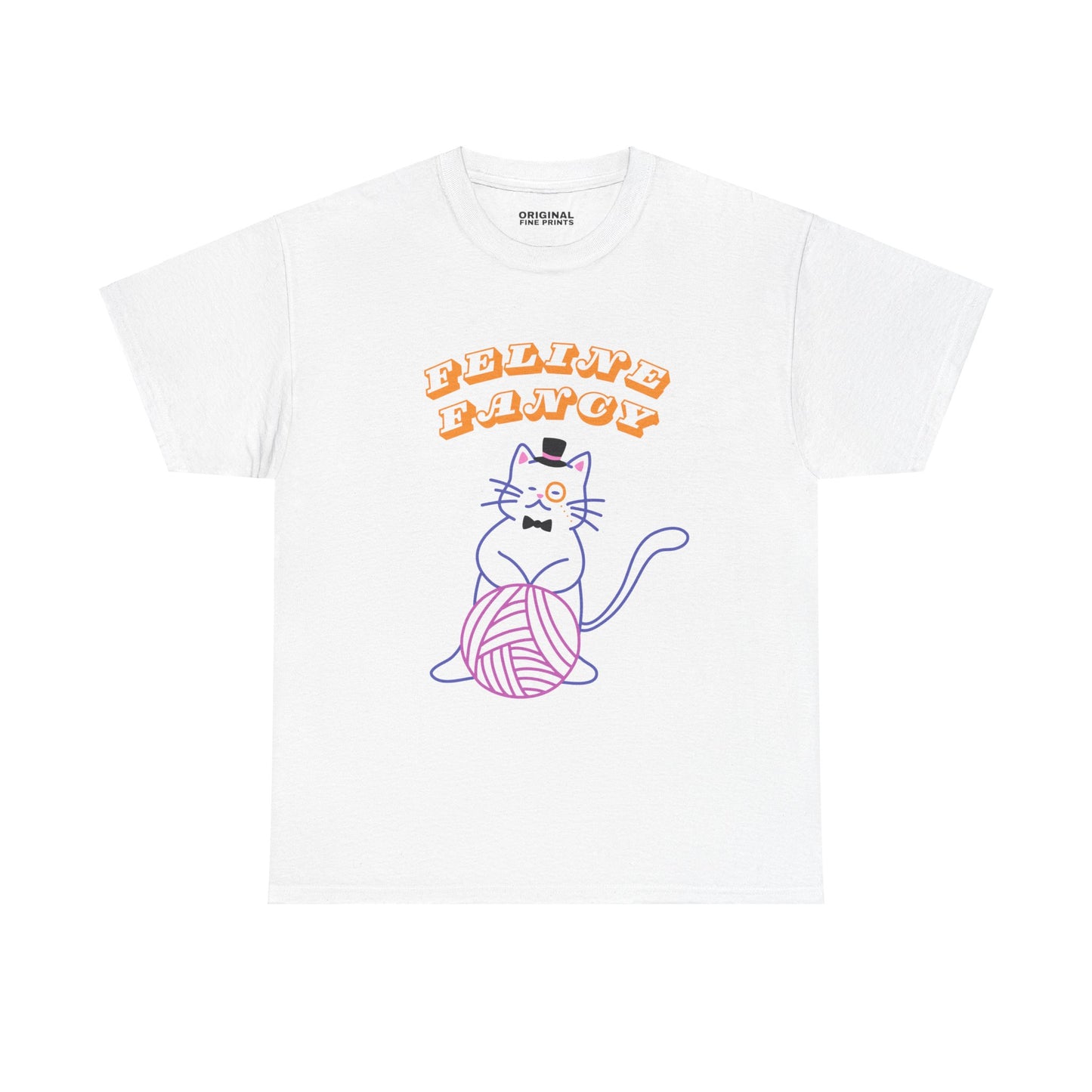 Feline Fancy Funny Cat Cotton T-Shirt