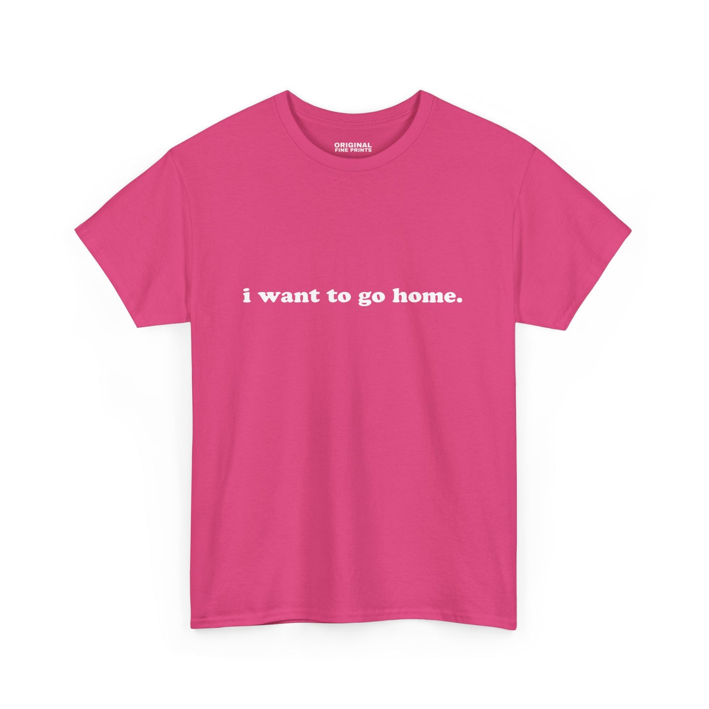 I Want To Go Home Unisex Cotton T-Shirt Gift For Introverts