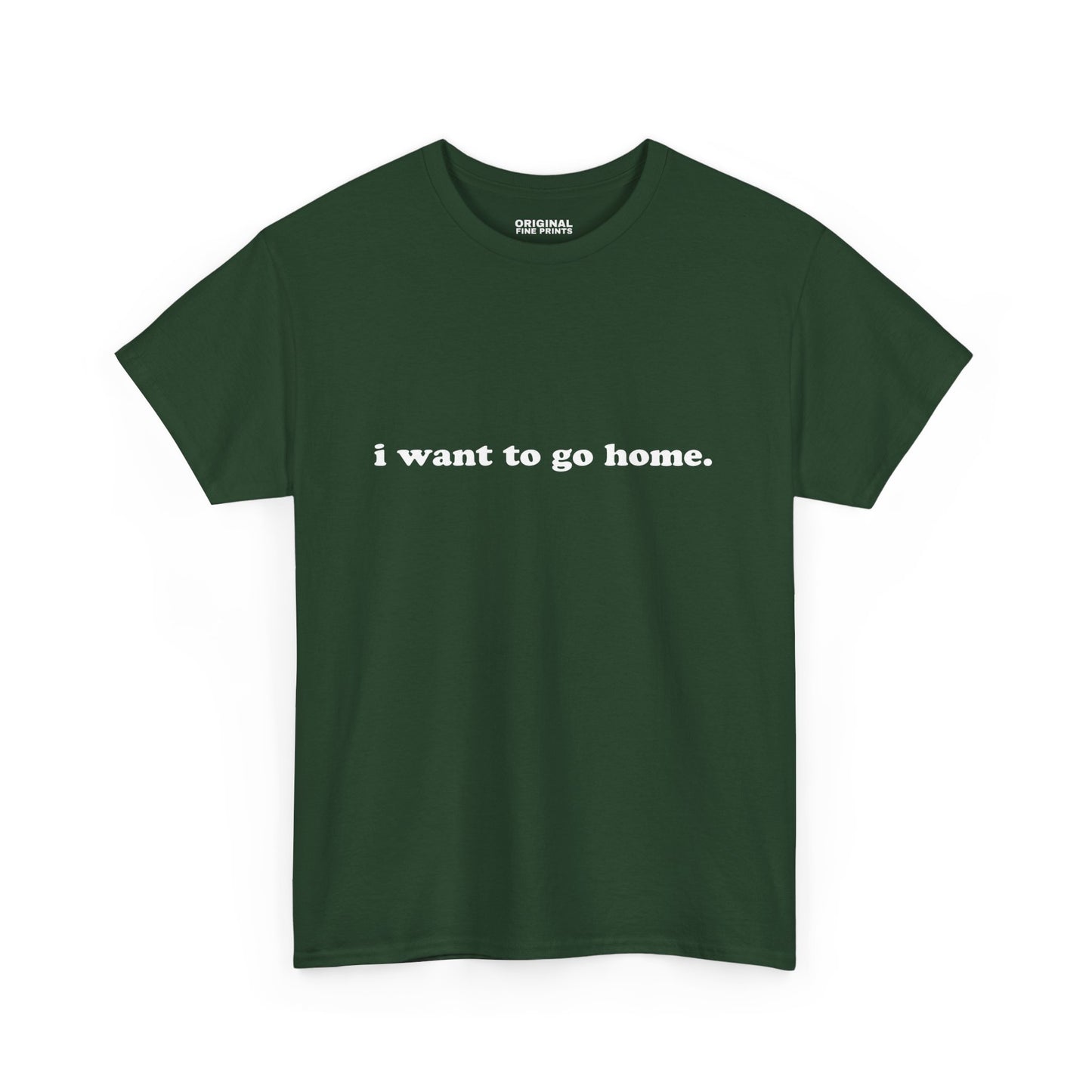 I Want To Go Home Unisex Cotton T-Shirt Gift For Introverts