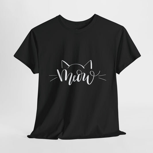 Meow Cat Cotton T-Shirt