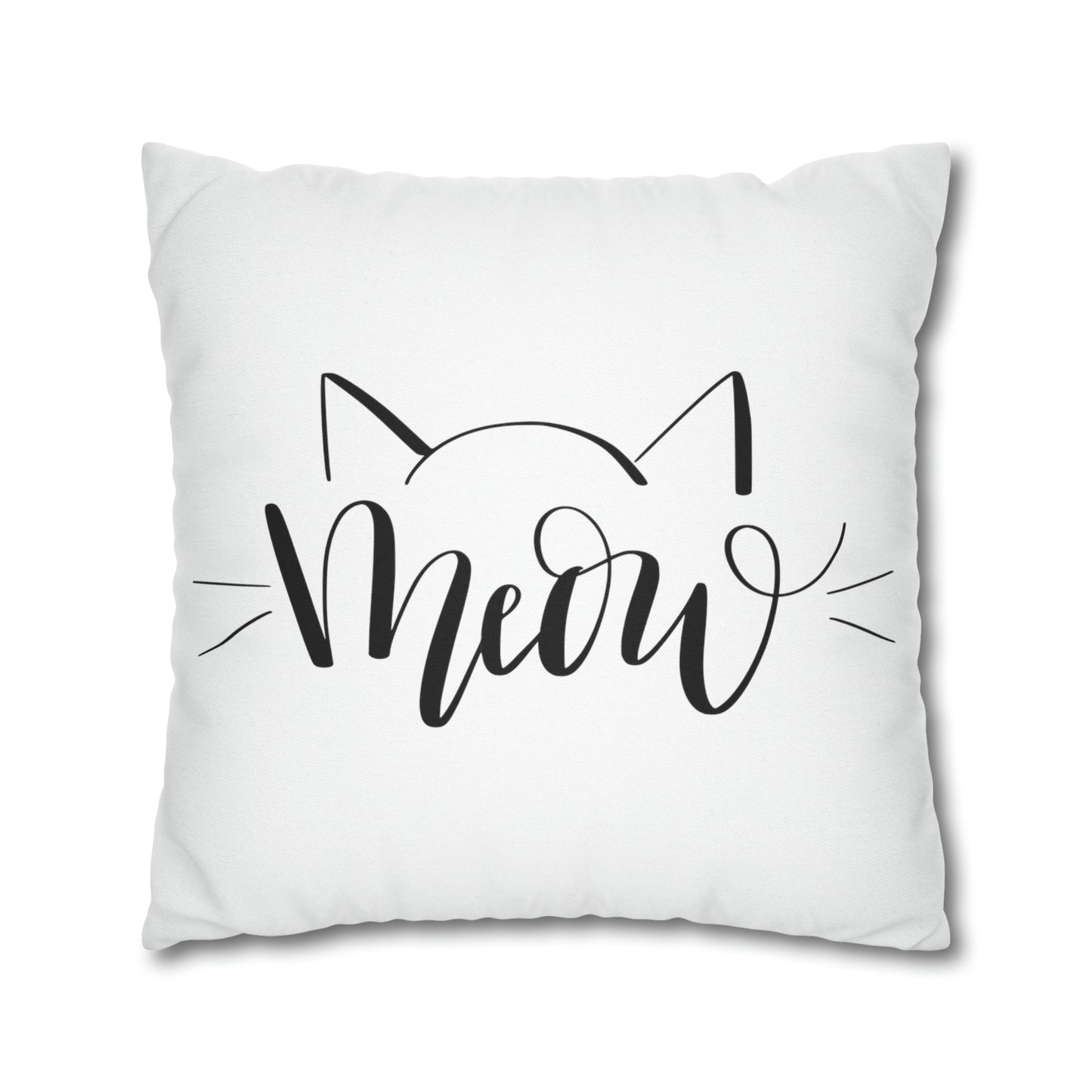 Cat Mom Meow Double-sided Polyester Square Pillowcase Gift For Feline Lovers