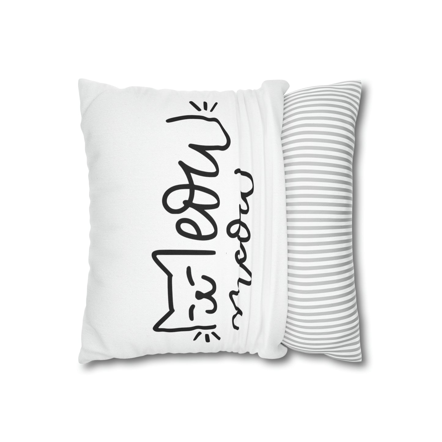 I Meow You Meow Meow Double-sided Polyester Square Pillowcase Gift For Cat Lovers