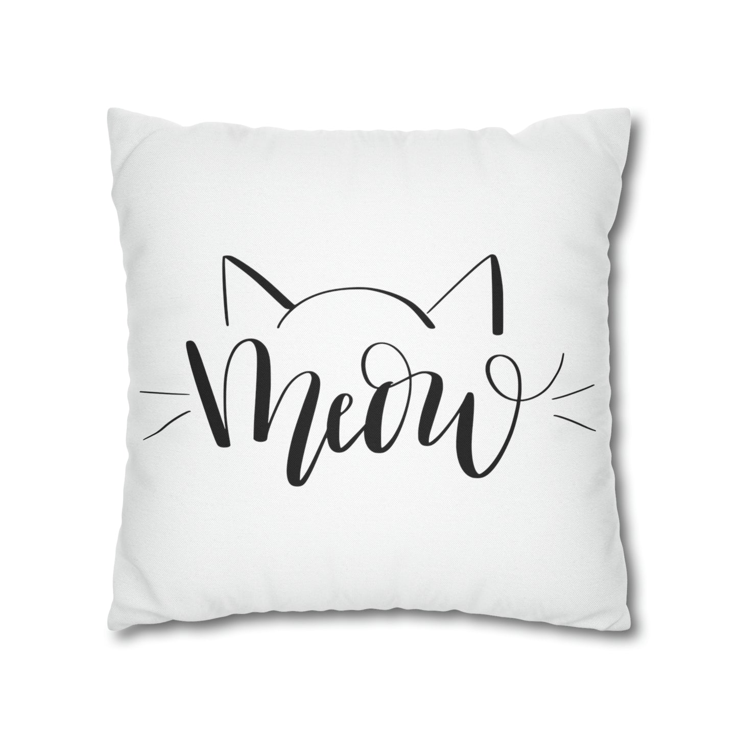 Cat Mom Meow Double-sided Polyester Square Pillowcase Gift For Feline Lovers