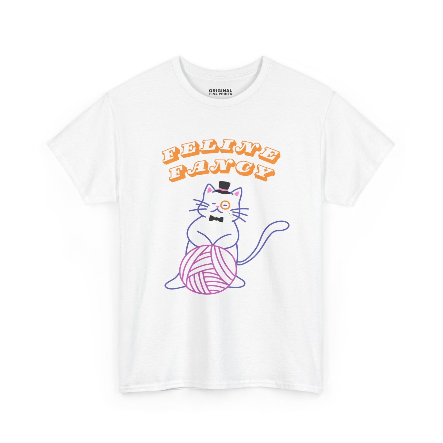 Feline Fancy Funny Cat Cotton T-Shirt