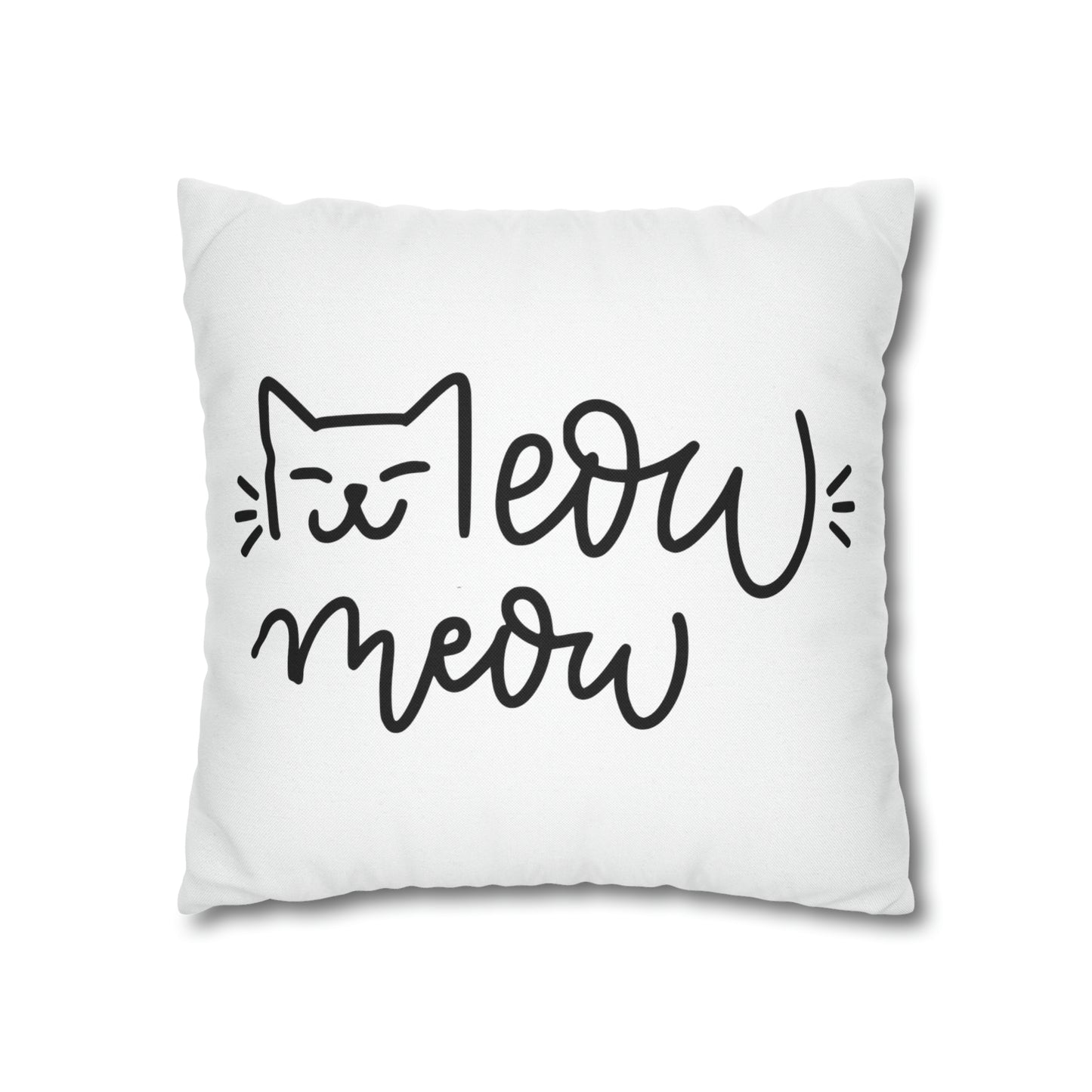 I Meow You Meow Meow Double-sided Polyester Square Pillowcase Gift For Cat Lovers