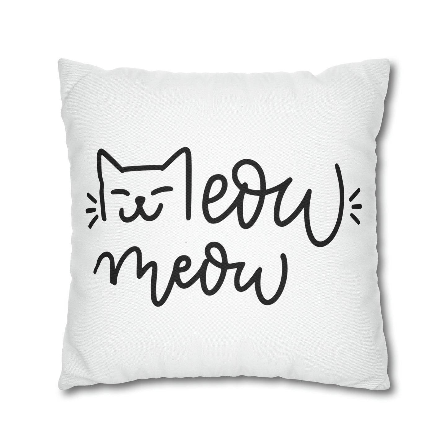 I Meow You Meow Meow Double-sided Polyester Square Pillowcase Gift For Cat Lovers