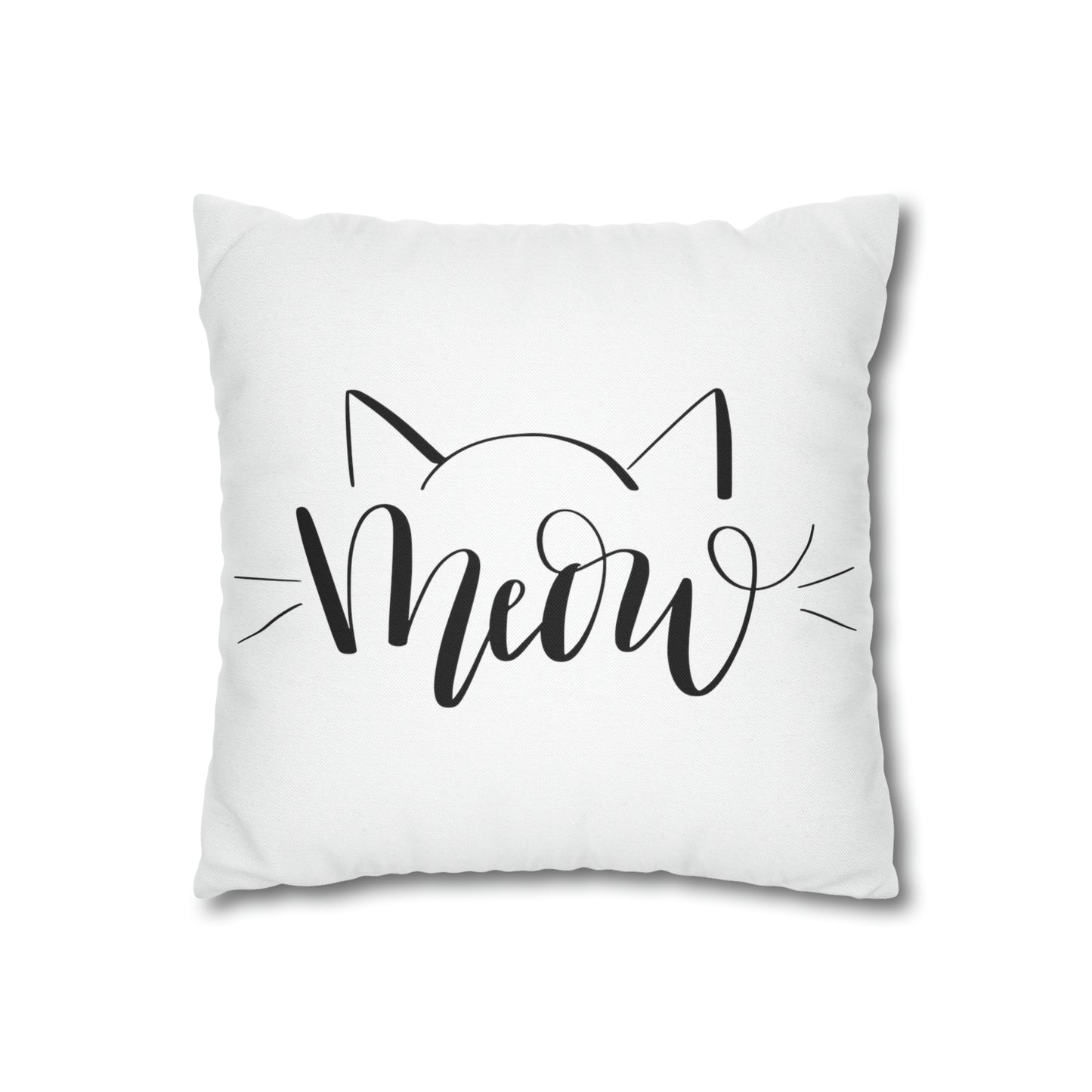 Cat Mom Meow Double-sided Polyester Square Pillowcase Gift For Feline Lovers