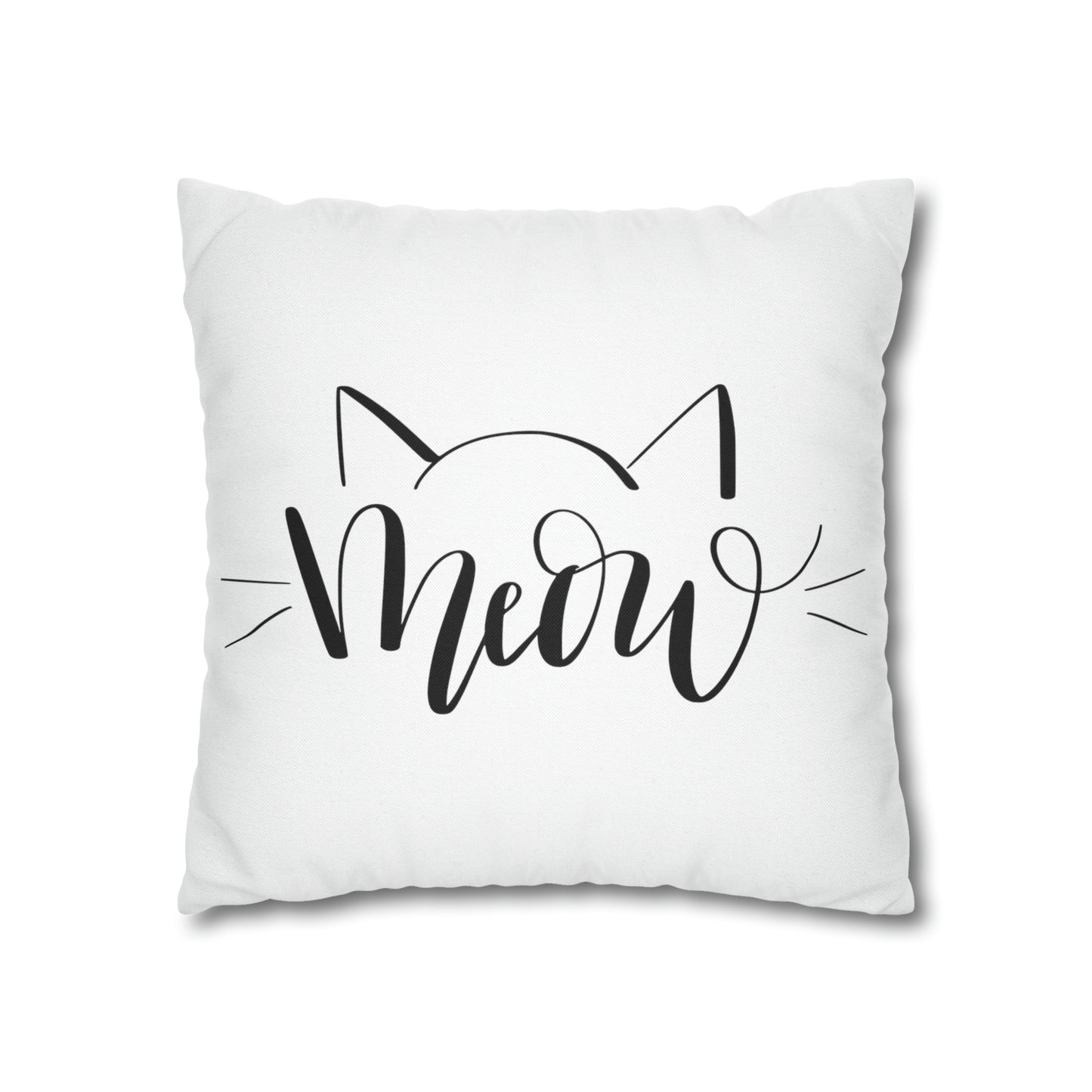 Cat Mom Meow Double-sided Polyester Square Pillowcase Gift For Feline Lovers