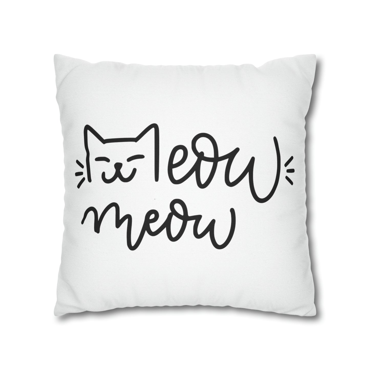 I Meow You Meow Meow Double-sided Polyester Square Pillowcase Gift For Cat Lovers